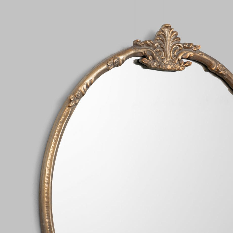 Lorraine Round Brass - Mirror Mirror Australia