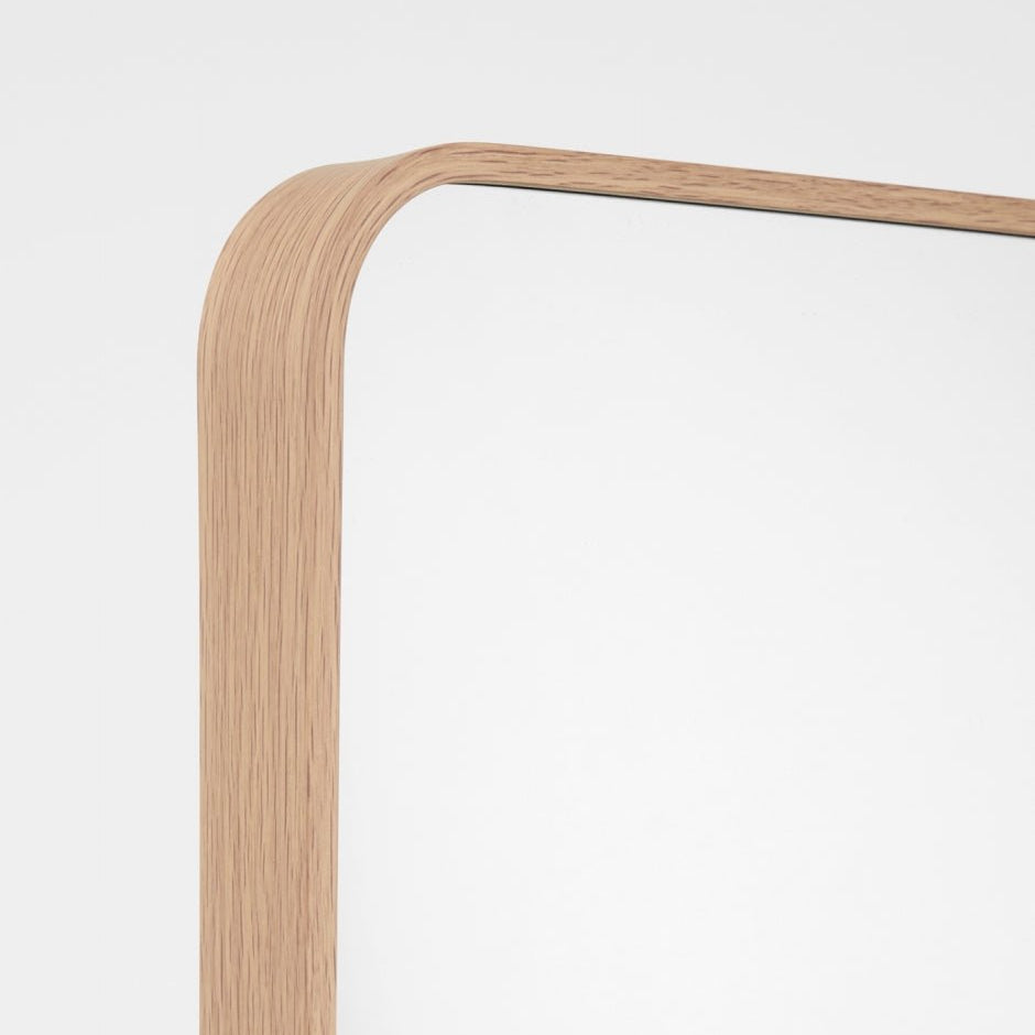 Simplicity Curve Standing Oak - Mirror Mirror Australia