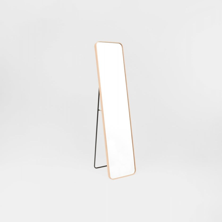 Simplicity Curve Standing Oak - Mirror Mirror Australia