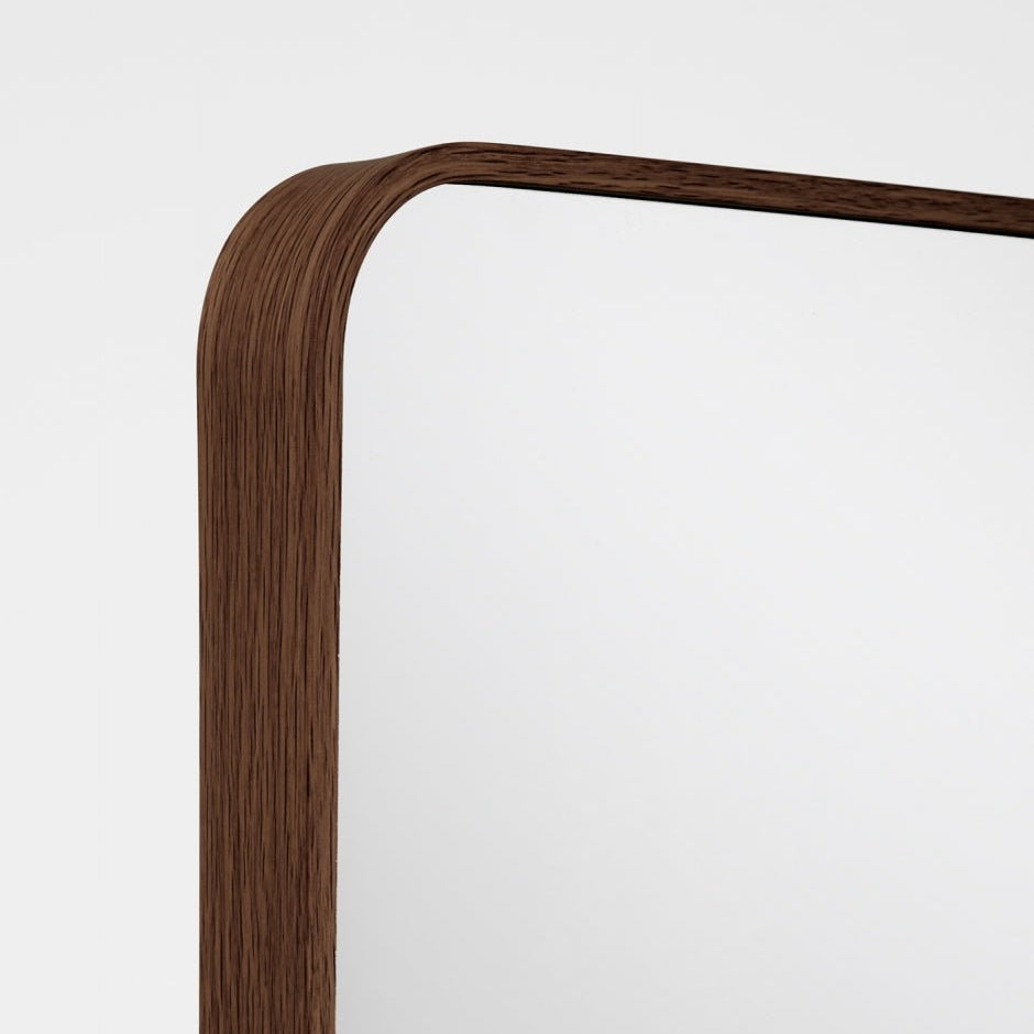 Simplicity Curve Standing Walnut - Mirror Mirror Australia